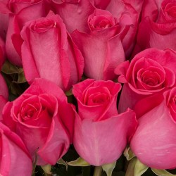 Букет розовых роз Топаз 70 см
