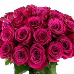 Букет ярко-розовых роз 60 см