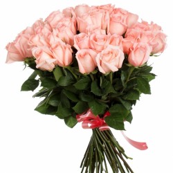 Букет роз нежно-розовые 80 см