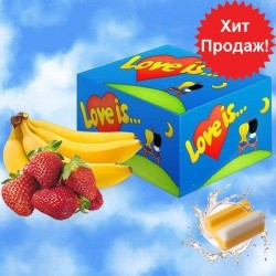Жвачка Love is Клубника-банан 100шт