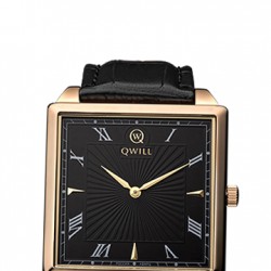 Мужские золотые наручные часы QWILL Classic 6001