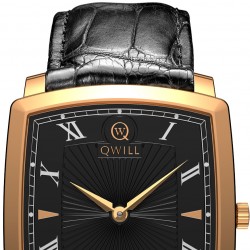 Мужские золотые наручные часы QWILL Classic 6002