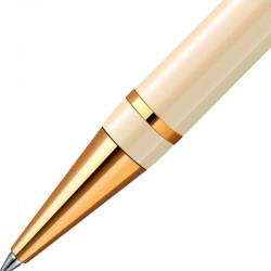 Шариковая ручка Parker Duofold Historical Colors International K74, цвет: слоновая кость (White Ivorine GT)