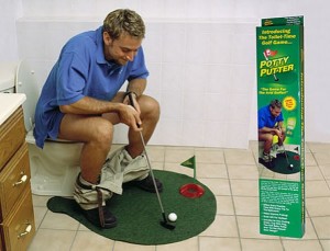 Мини гольф для туалета