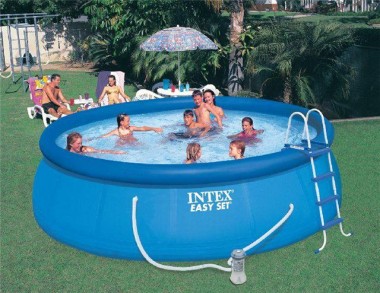 Бассейн надувной INTEX  Easy Set 457 х 122 см+ 5 аксессуаров Intex