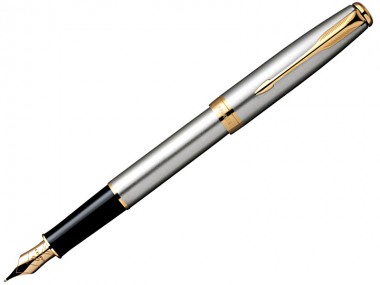 Перьевая ручка Parker (Паркер) Sonnet Stainless Steel GT F