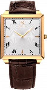 Мужские золотые наручные часы QWILL Classic 6001